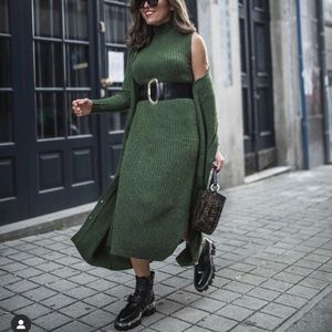 Zara Ribbed Knit Coat/Cardigan